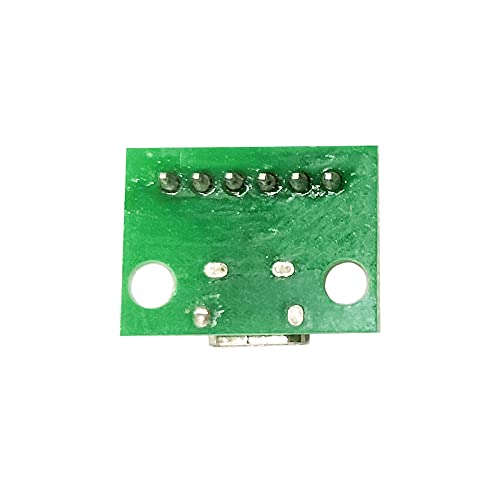 WLGQ Micro USB 2.0 Test PCB Breakout Board, 6-Pin Interface, 10 Pack