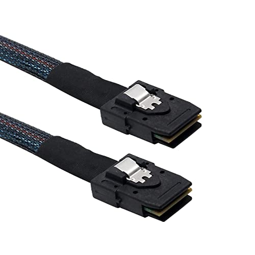 WLGQ SFF-8087 Mini SAS 36Pin Male to Male MiniSAS Server Hard Disk Raid Data Internal Cable 1M(3.3FT)