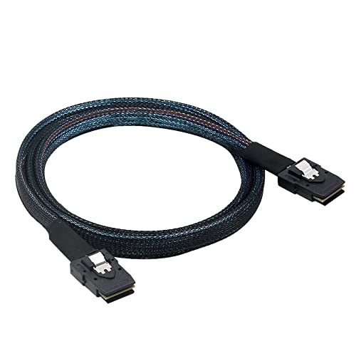 WLGQ SFF-8087 Mini SAS 36Pin Male to Male MiniSAS Server Hard Disk Raid Data Internal Cable 1M(3.3FT)