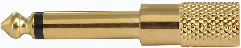 WLGQ 6.35MM to 3.5mm HiFi Stereo Adapter All Metal Gold-Plated 1/4in Male to 1/8in Famale Stereo Audio Jack Adapter for Aux Cable Guitar Amplifier Digital Piano Amp Mixe Headphone