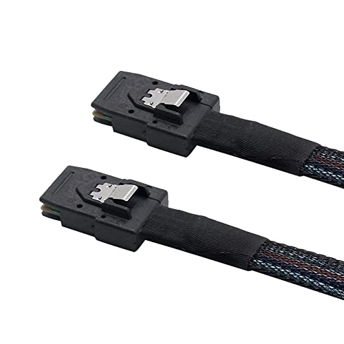 WLGQ SFF-8087 Mini SAS 36Pin Male to Male MiniSAS Server Hard Disk Raid Data Internal Cable 1M(3.3FT)