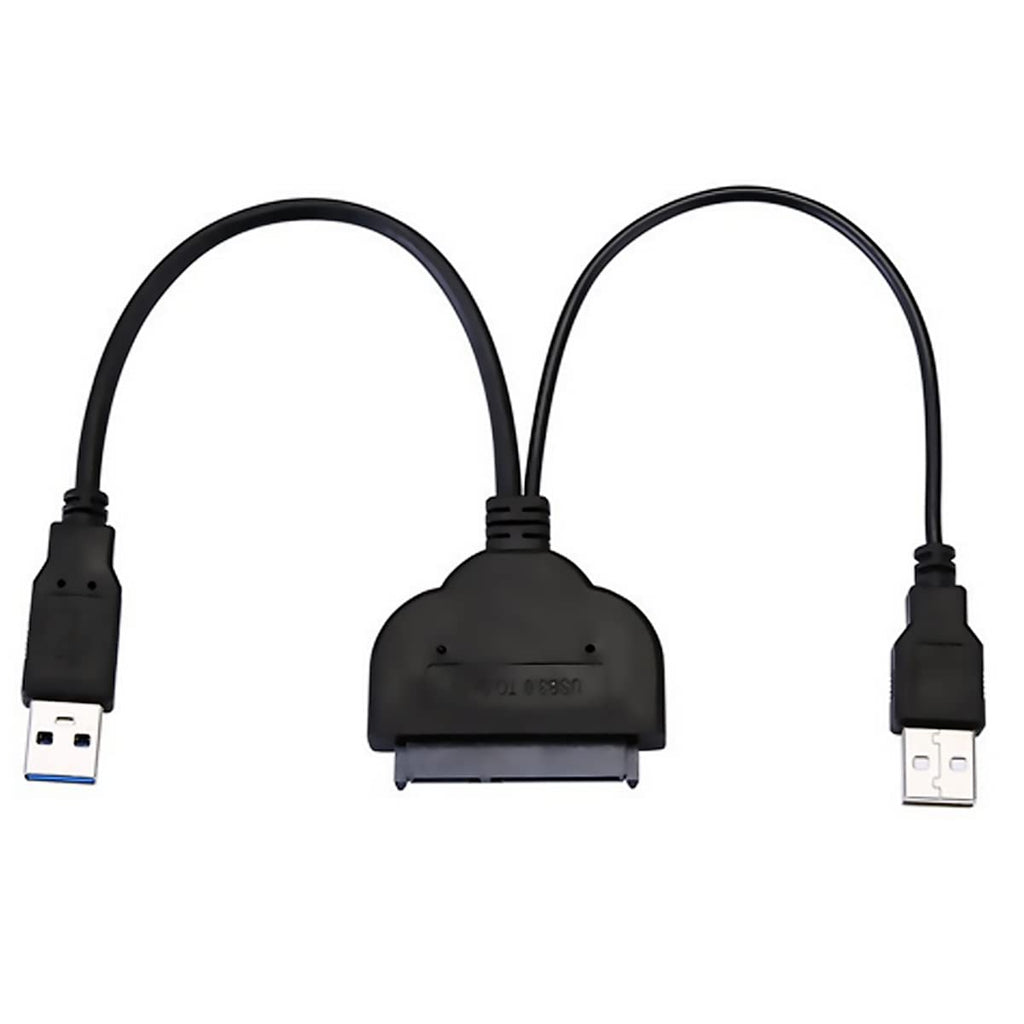 WLGQ SATA to USB Cable, USB 3.0 to SATA III HDD Adapter Converter with USB Power Delivery for 2.5" 3.5" HDD Data Read Transfer