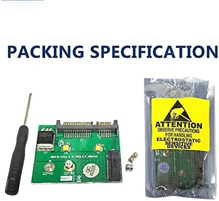 WLGQ NGFF M.2 Key B SSD to SATA 2.5 7+15PIN Riser Card Solid State Drive Adapter PCBA