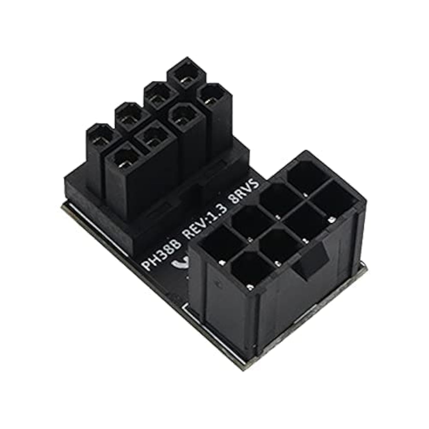 WLGQ ATX Female to Male 6pin RVS 180 Degree Angled Adapter for Desktops Graphics Card 