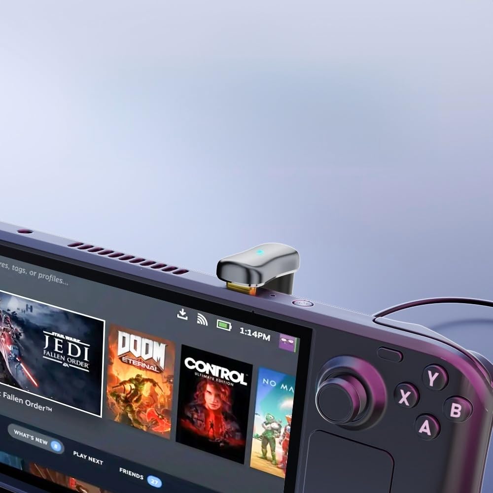 WLGQ USB 3.1 Type-C to USB-A Adapter U-Shaped Low-Profile Design, 10Gbps Data & Charging for Smartphones, Tablets, Nintendo Switch Under 11mm - 2 Pack, Gray