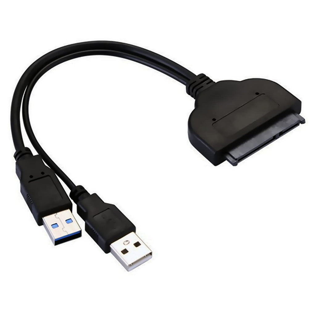 WLGQ SATA to USB Cable, USB 3.0 to SATA III HDD Adapter Converter with USB Power Delivery for 2.5" 3.5" HDD Data Read Transfer