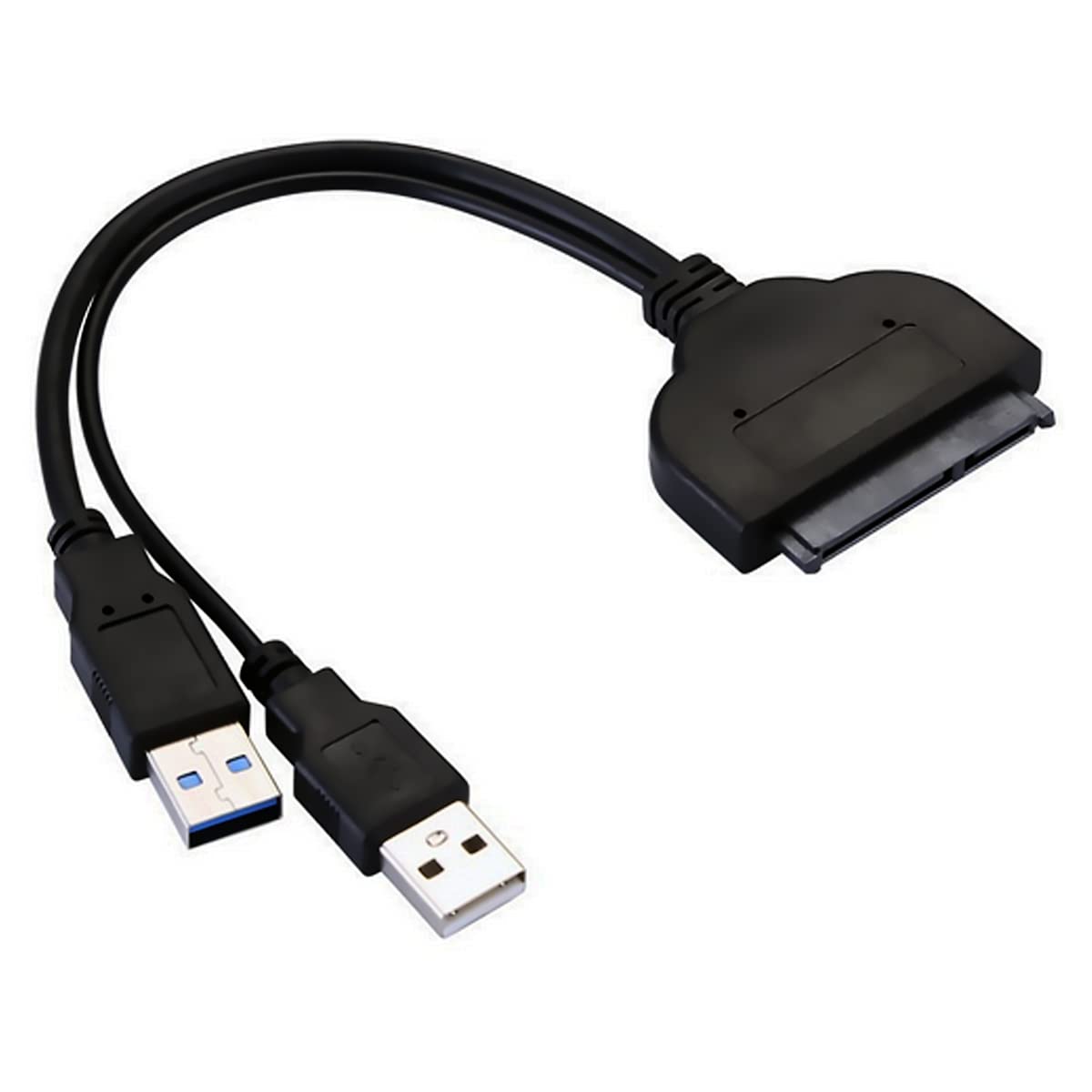WLGQ SATA to USB Cable, USB 3.0 to SATA III HDD Adapter Converter with USB Power Delivery for 2.5" 3.5" HDD Data Read Transfer