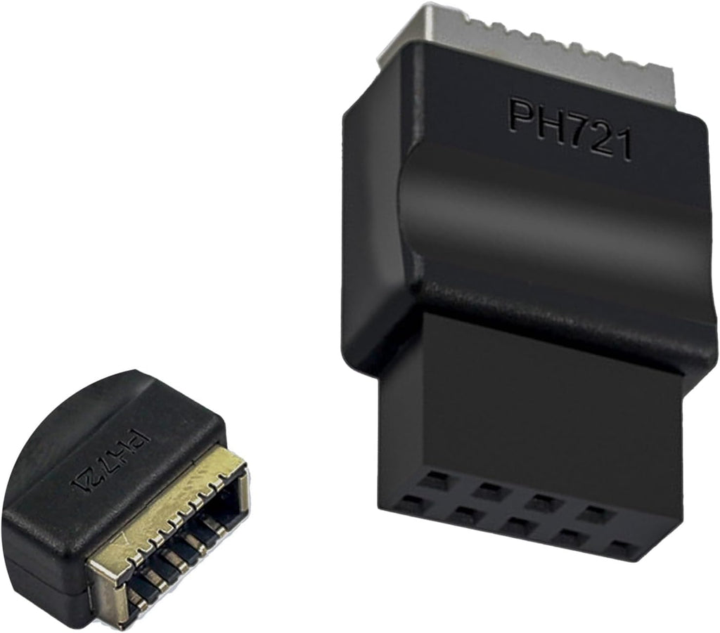 WLGQ USB 2.0 9 Pin to Type E Motherboard Adapter Black 