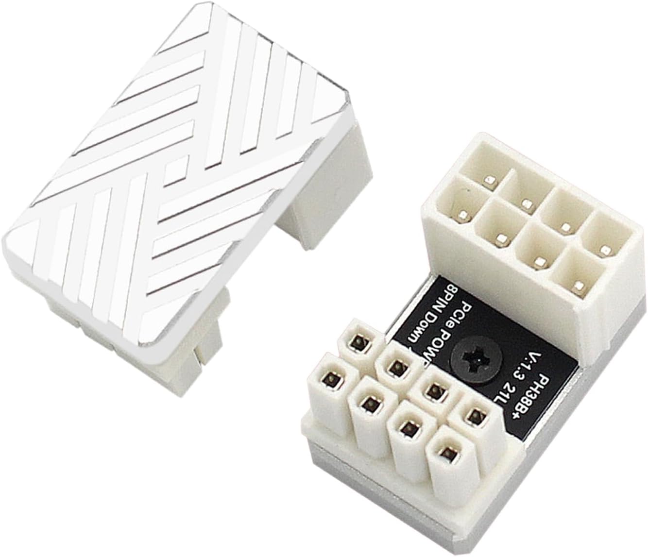 WLGQ 12VHPWR 180 Degree Angled Adapter, 600W PCIe 5.0 Power Adapter ATX 3.0 16 Pin (12+4) Connector for GeForce RTX 3090Ti 4070Ti 4080 4090 Graphic Card(B Type) 