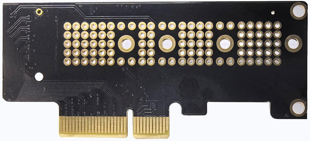WLGQ M.2 NVMe SSD to PCIe X4 Adapter Card, Black, Supports 2230/2242/2260/2280 