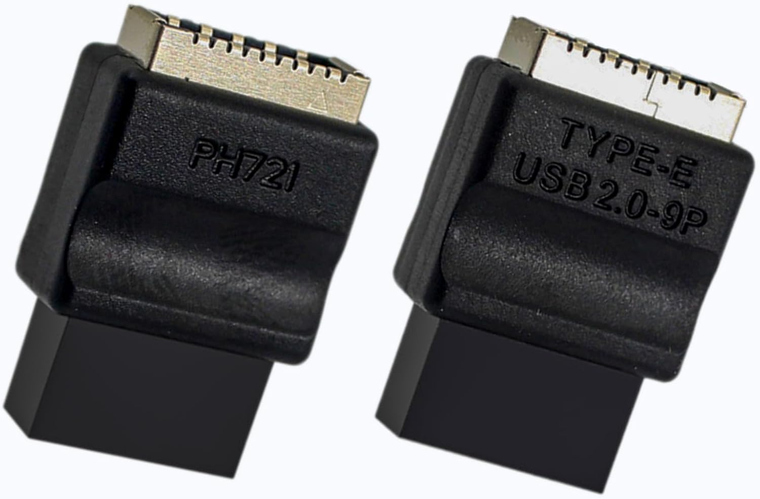 WLGQ USB 2.0 9 Pin to Type E Motherboard Adapter Black 