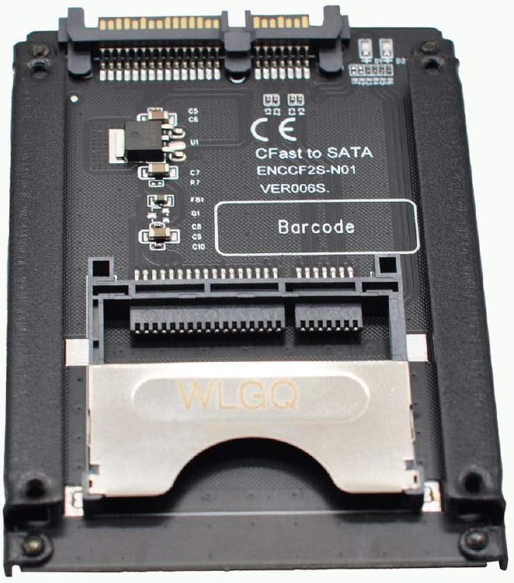 WLGQ CFAST Card Reader to SATA Adapter Card for Industrial Motherboard 2.5 inch Hard Disk Case SSD HDD 540MB/S Reading Speed EOS-1D X Mark II