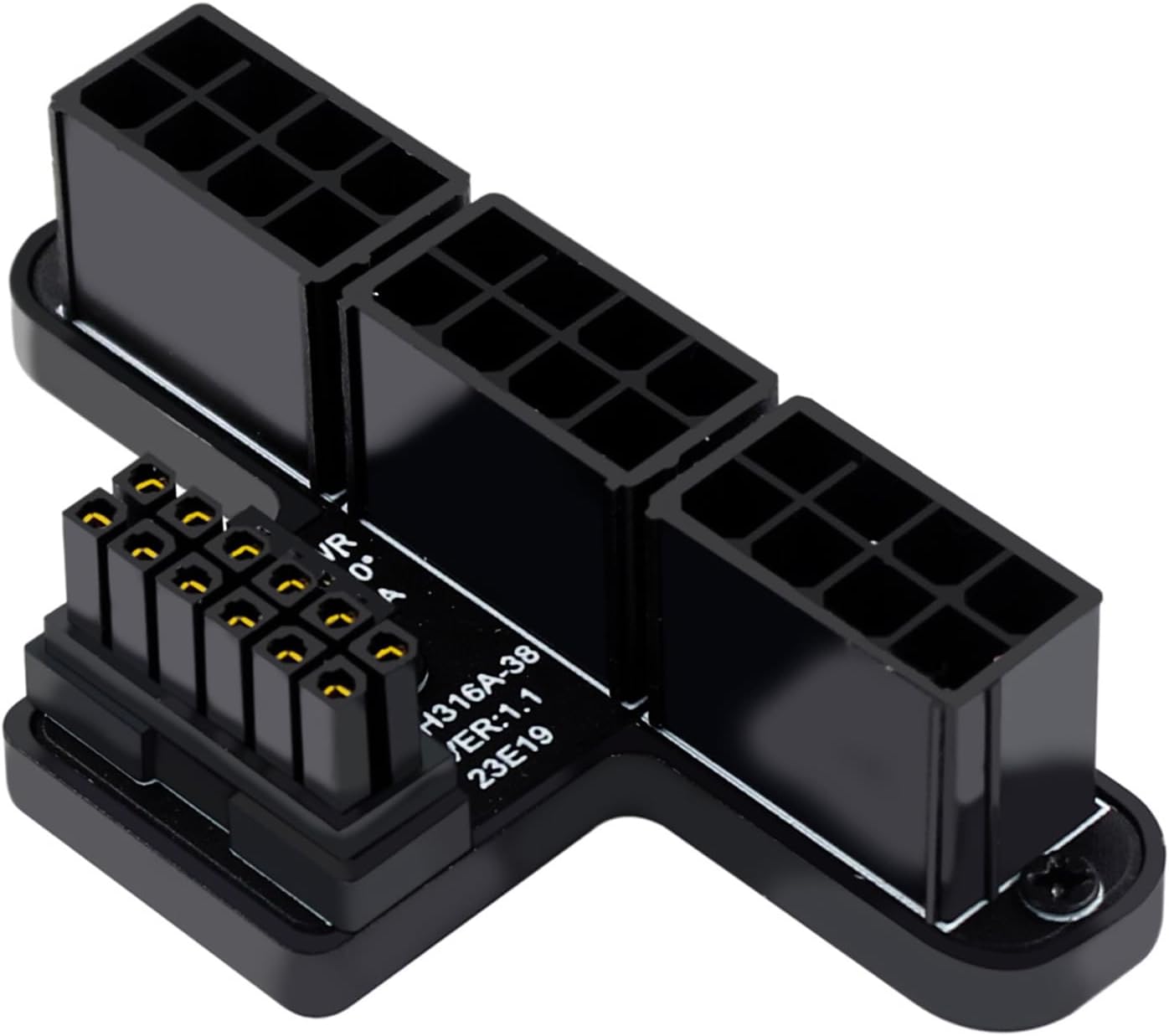 WLGQ 12VHPWR 180 Degree Angled Adapter, 600W PCIe 5.0 Power Adapter ATX 3.0 16 Pin (12+4) Connector for GeForce RTX 3090Ti 4070Ti 4080 4090 Graphic Card(B Type) 