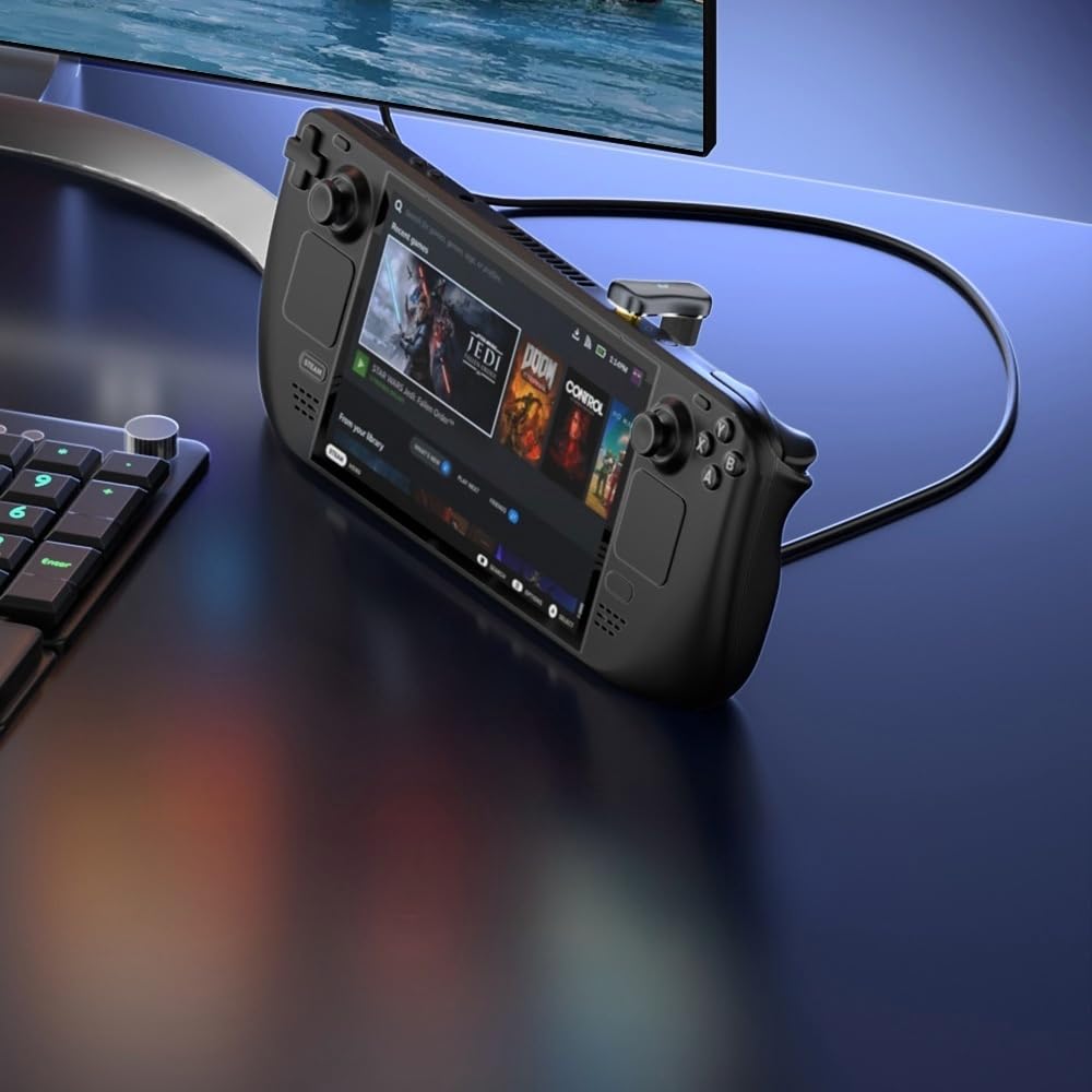 WLGQ USB 3.1 Type-C to USB-A Adapter U-Shaped Low-Profile Design, 10Gbps Data & Charging for Smartphones, Tablets, Nintendo Switch Under 11mm - 2 Pack, Gray