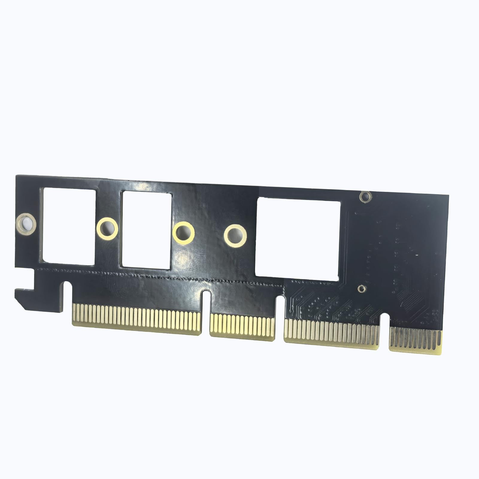 WLGQ M.2 NVMe SSD to PCIe X4 Adapter Card, Black, Supports 2230/2242/2260/2280
