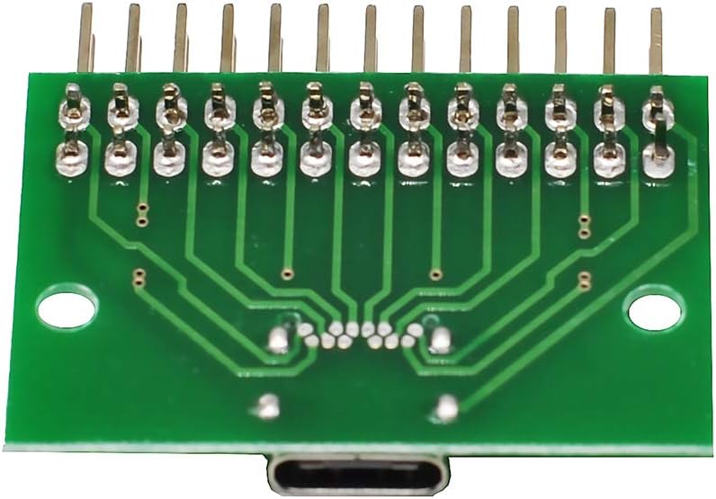 WLGQ USB 3.1 Type-C Test Board with PCB Test Socket | 2.54mm Pitch Header | USB-C Motherboard Diagnostic Tool for Electronics Engineers