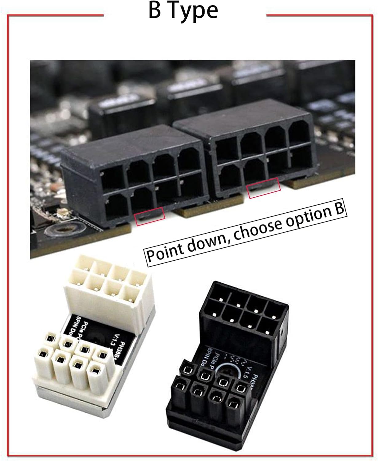 WLGQ 12VHPWR 180 Degree Angled Adapter, 600W PCIe 5.0 Power Adapter ATX 3.0 16 Pin (12+4) Connector for GeForce RTX 3090Ti 4070Ti 4080 4090 Graphic Card(B Type) 