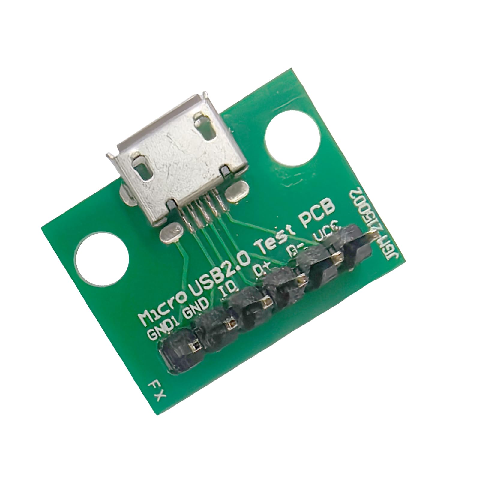 WLGQ Micro USB 2.0 Test PCB Breakout Board, 6-Pin Interface, 10 Pack