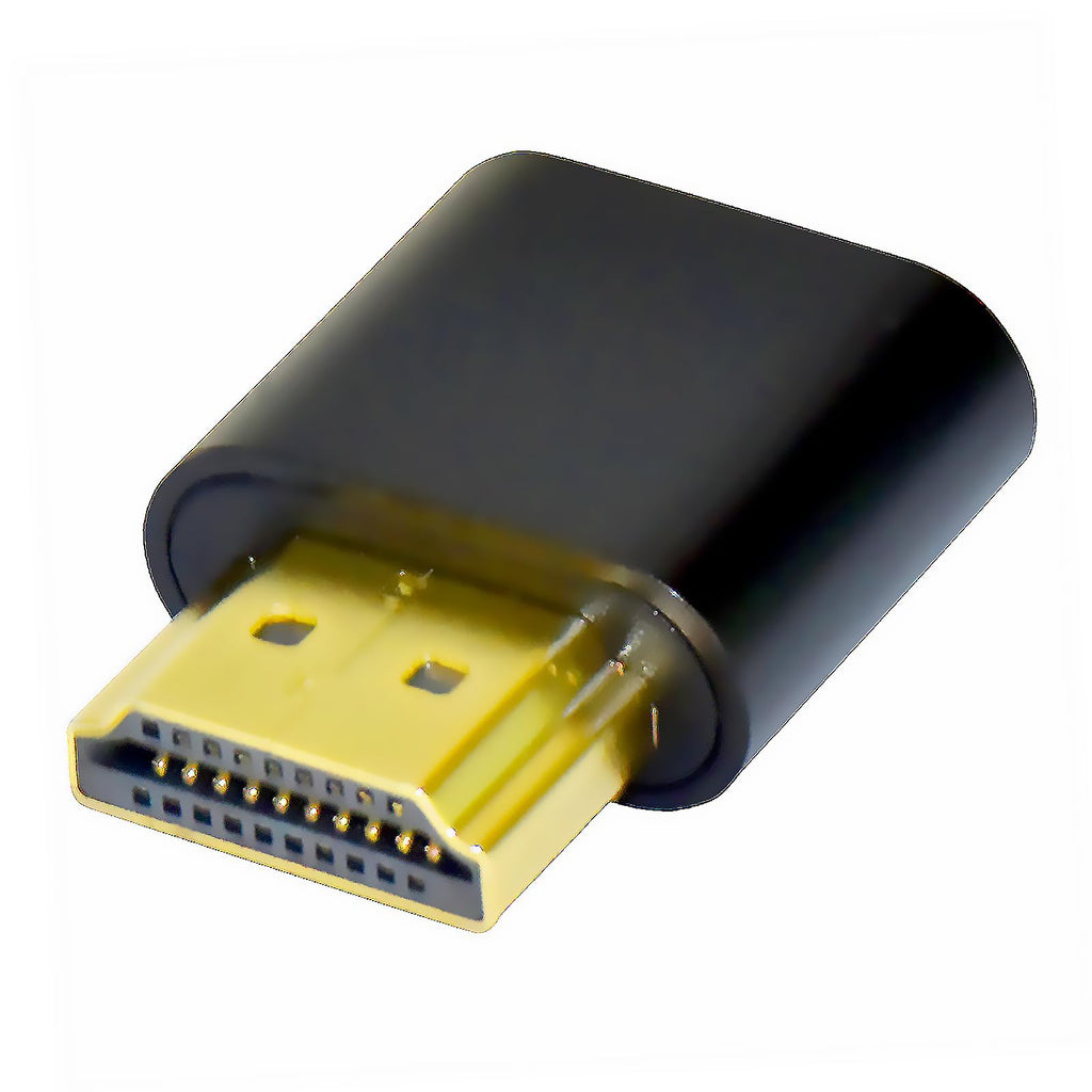 WLGQ 4K HDMI Dummy Load Virtual Plug High Resolution Virtual Monitor Display Emulator Next Generation Headless Display Adapter (Black Color - 1pcs)