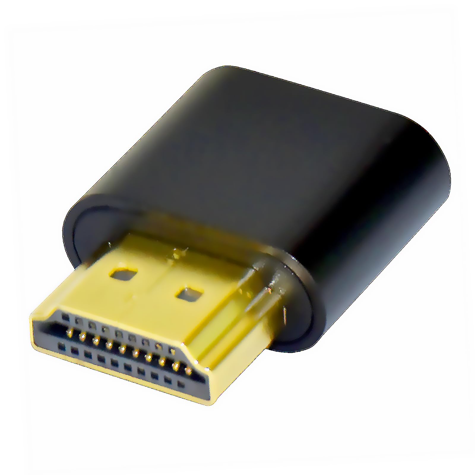 WLGQ 4K HDMI Dummy Load Virtual Plug High Resolution Virtual Monitor Display Emulator Next Generation Headless Display Adapter (Black Color - 1pcs)