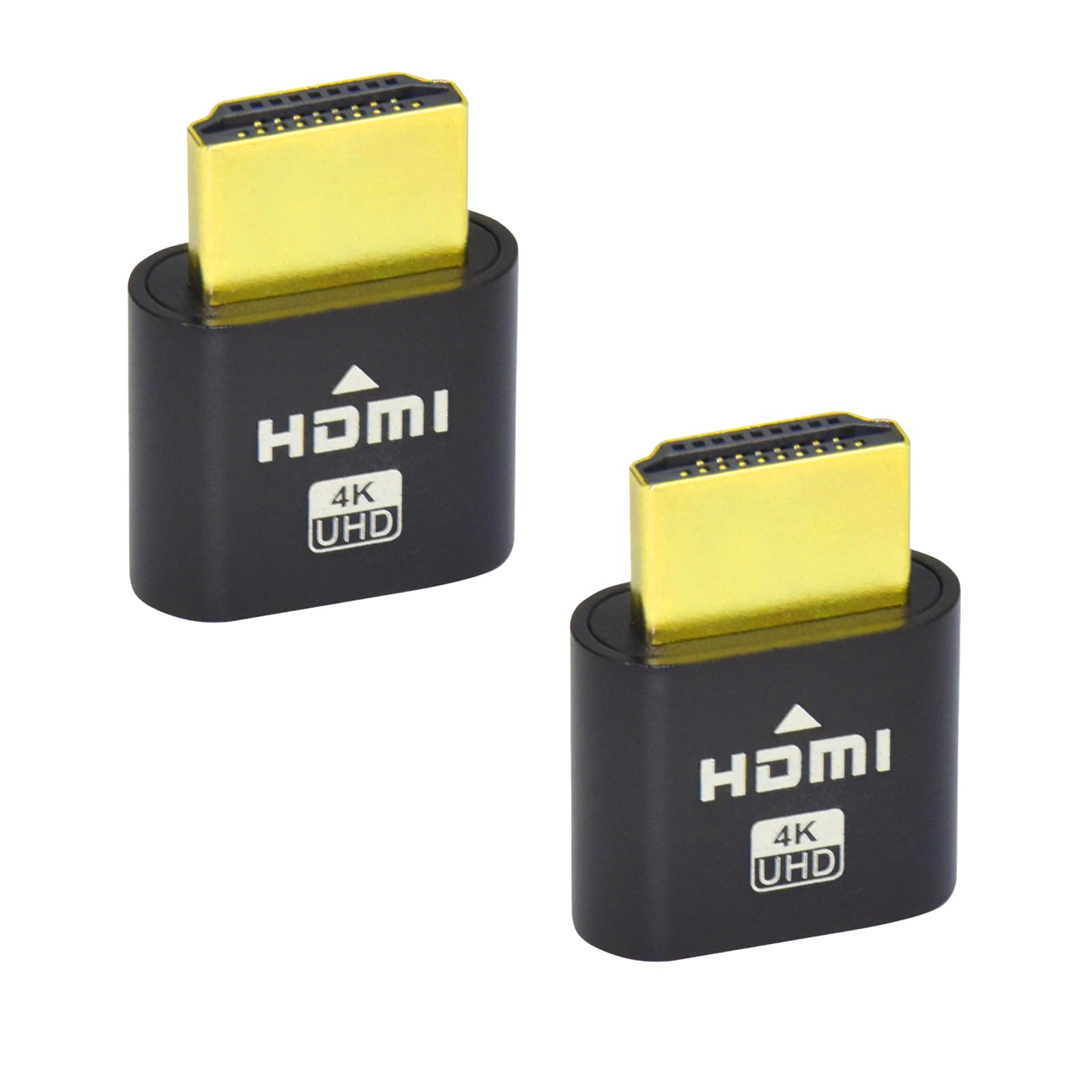 WLGQ 4K HDMI Dummy Load Virtual Plug High Resolution Virtual Monitor Display Emulator Next Generation Headless Display Adapter (Black Color - 1pcs)