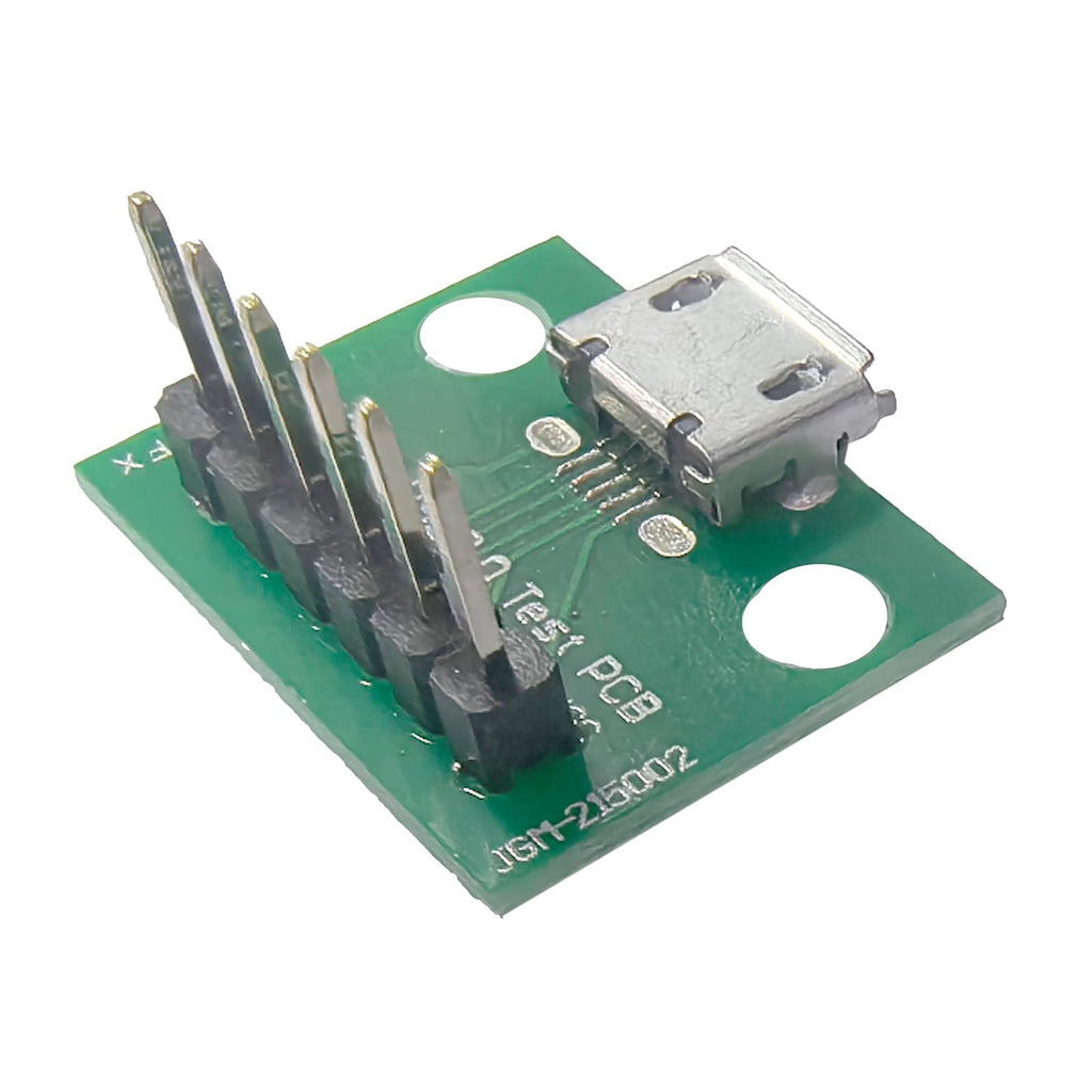 WLGQ Micro USB 2.0 Test PCB Breakout Board, 6-Pin Interface, 10 Pack