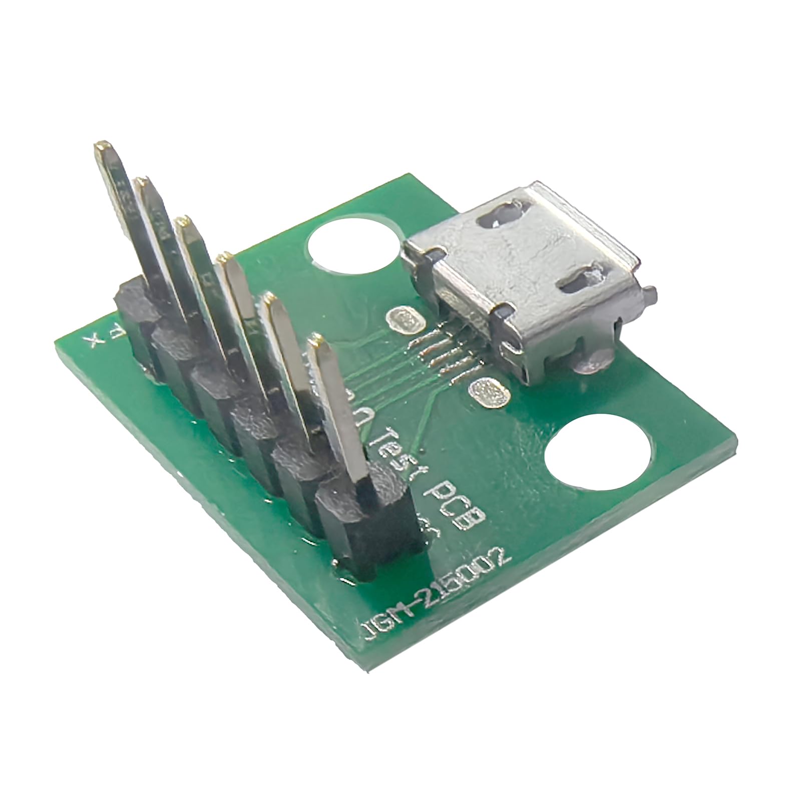 WLGQ Micro USB 2.0 Test PCB Breakout Board, 6-Pin Interface, 10 Pack