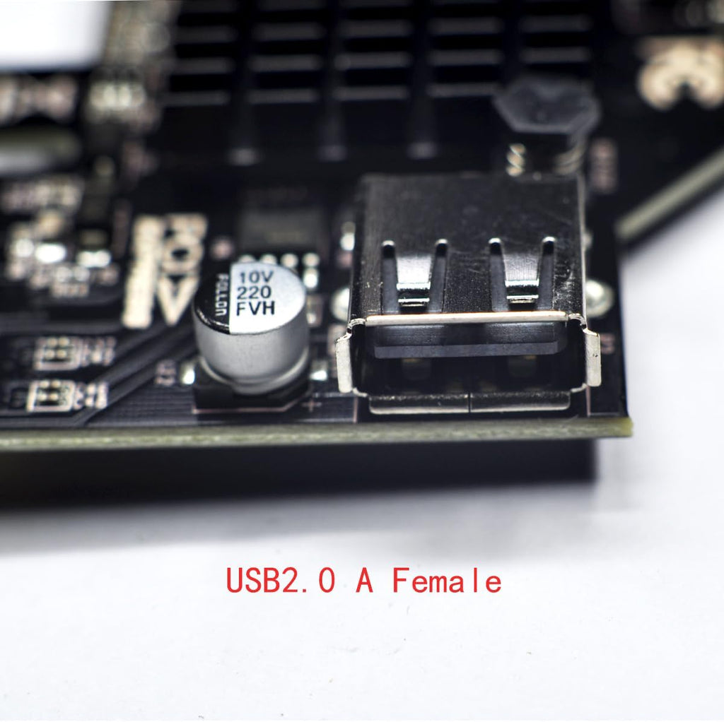 WLGQ PCI-e Card USB Front Panel Adapter, Internal USB Hub, USB 3.2 (10Gbps) & USB 2.0, RC-P-008, Compatible with PC, Laptop, Mac, Windows, Linux