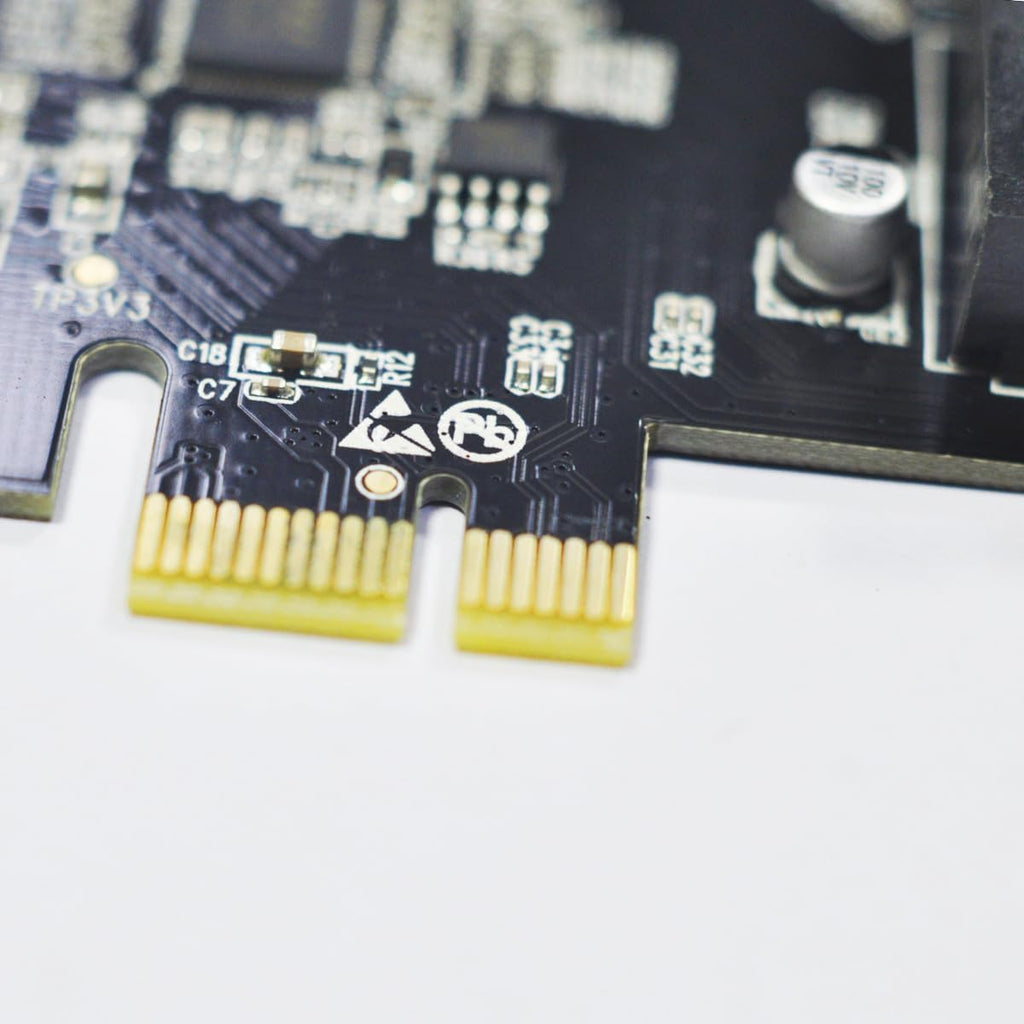 WLGQ PCI-E Rear Panel Adapter Card X1 to 2 Ports USB 3.0 IDC19 Pin PCI Express to Dual 20 Pin USB 3.0