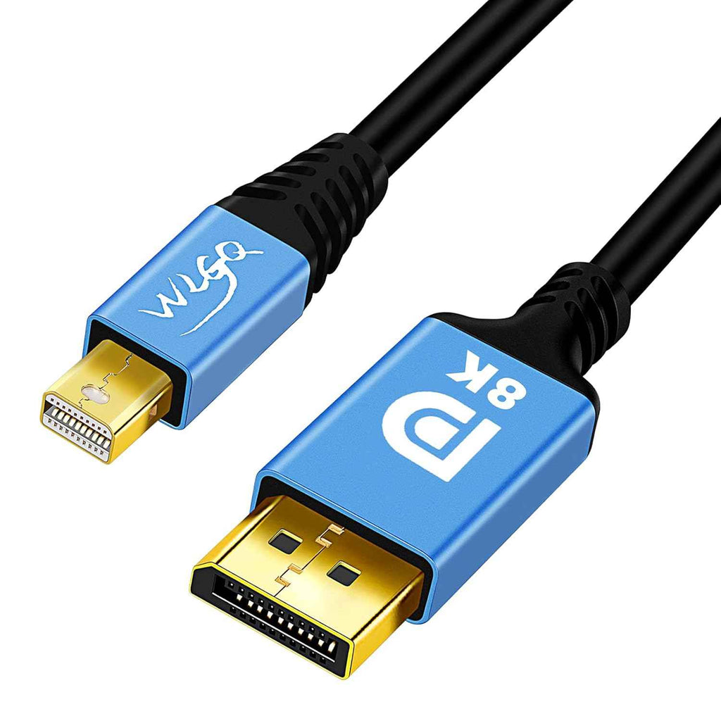 WLGQ 8K@60Hz Mini DisplayPort to DisplayPort （Mini DP to DP1.4） Mini DP (Thunderbolt Compatible) 4k@120Hz 2k@144Hz 1M
