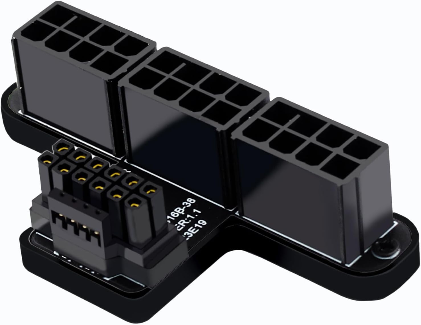 WLGQ 12VHPWR 180 Degree Angled Adapter, 600W PCIe 5.0 Power Adapter ATX 3.0 16 Pin (12+4) Connector for GeForce RTX 3090Ti 4070Ti 4080 4090 Graphic Card(B Type) 