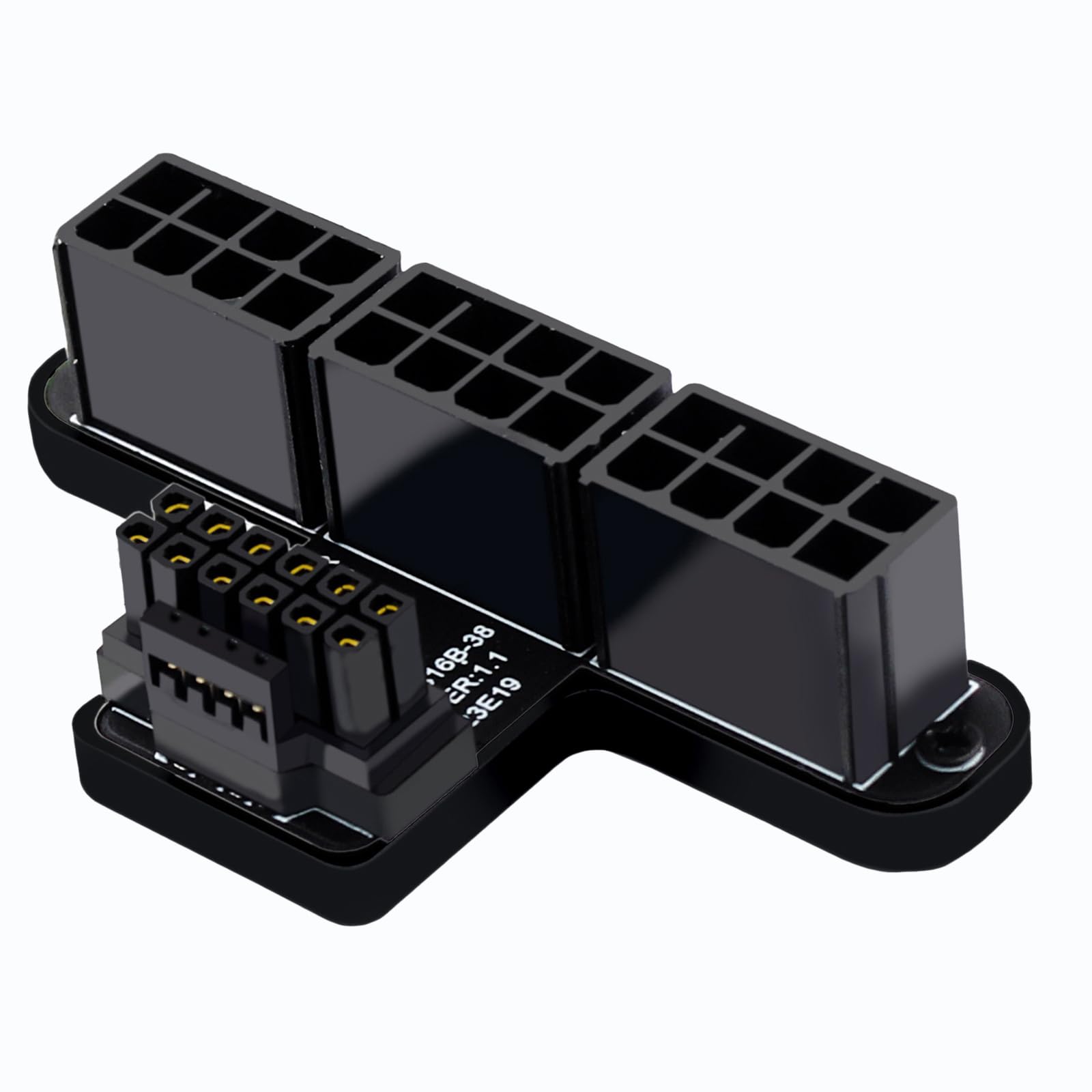 WLGQ 12VHPWR 180 Degree Angled Adapter, 600W PCIe 5.0 Power Adapter ATX 3.0 16 Pin (12+4) Connector for GeForce RTX 3090Ti 4070Ti 4080 4090 Graphic Card(B Type) 