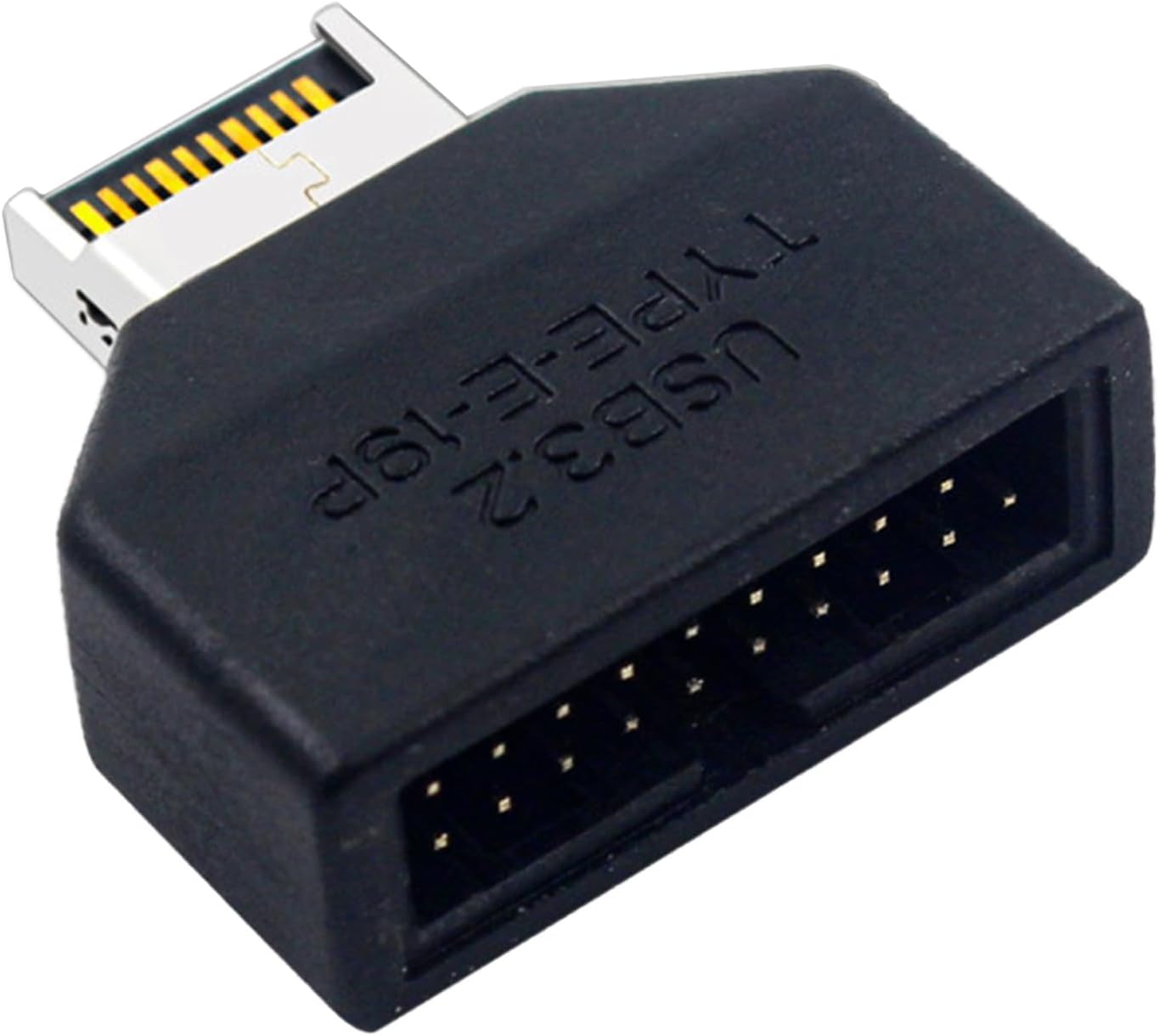WLGQ USB 3.0 Motherboard Type E to 19-Pin Adapter, Black, Computer Connector, Data Transfer Cable Converter 