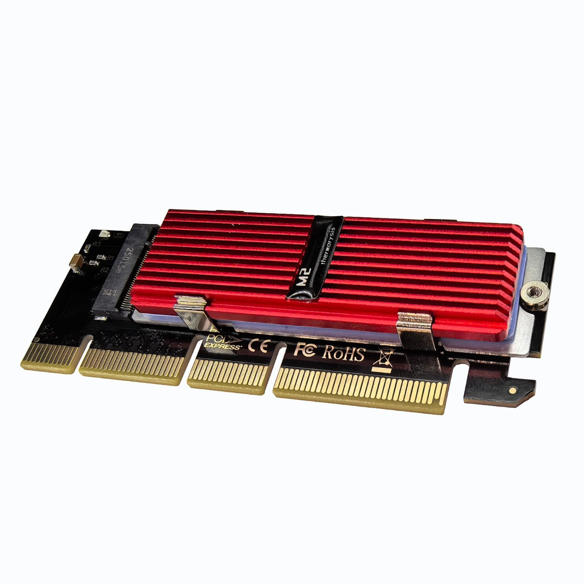 WLGQ M.2 NVMe SSD to PCIe X4 Adapter Card, Black, Supports 2230/2242/2260/2280