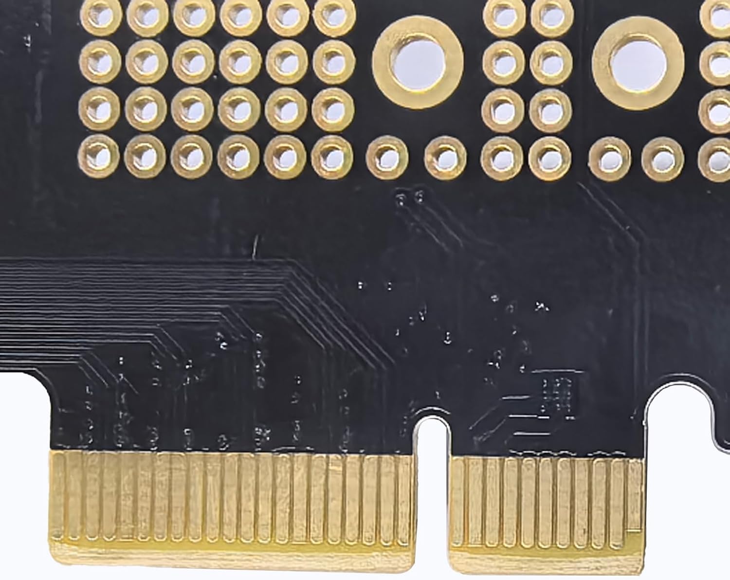 WLGQ M.2 NVMe SSD to PCIe X4 Adapter Card, Black, Supports 2230/2242/2260/2280 