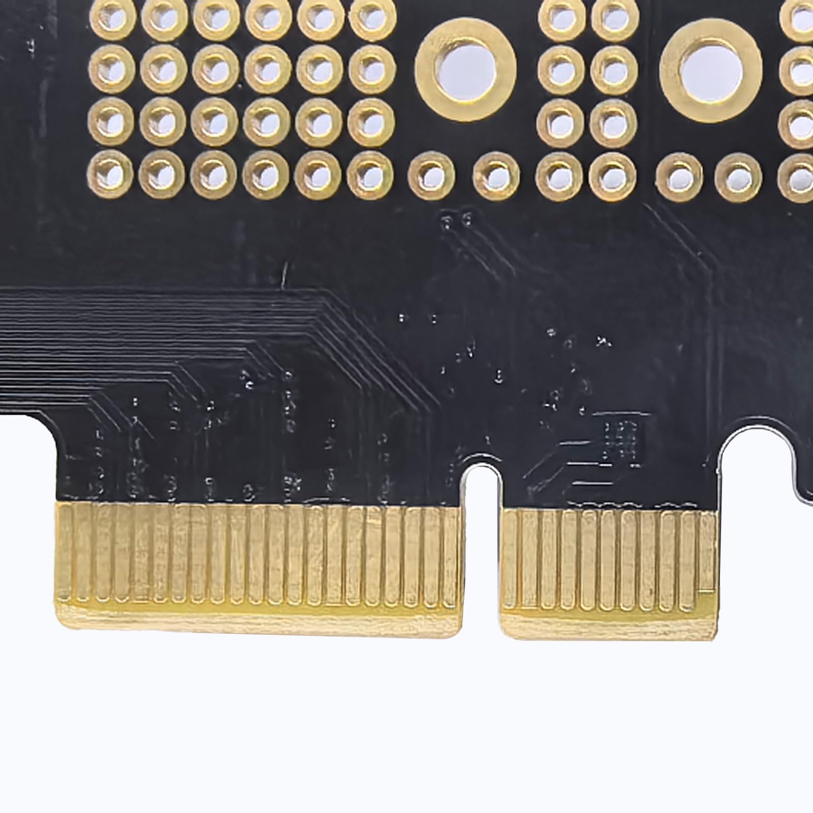 WLGQ M.2 NVMe SSD to PCIe X4 Adapter Card, Black, Supports 2230/2242/2260/2280